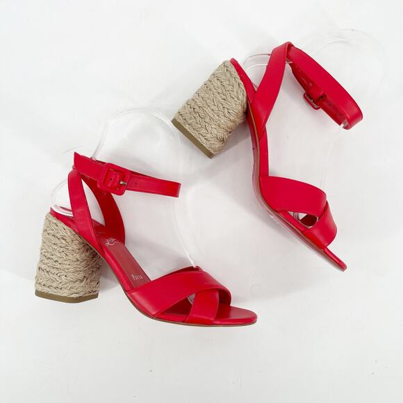 NWOB Christian Louboutin Summer Mariza 85 Red Espadrilles Heels Sandals EU 36 - Picture 3 of 10